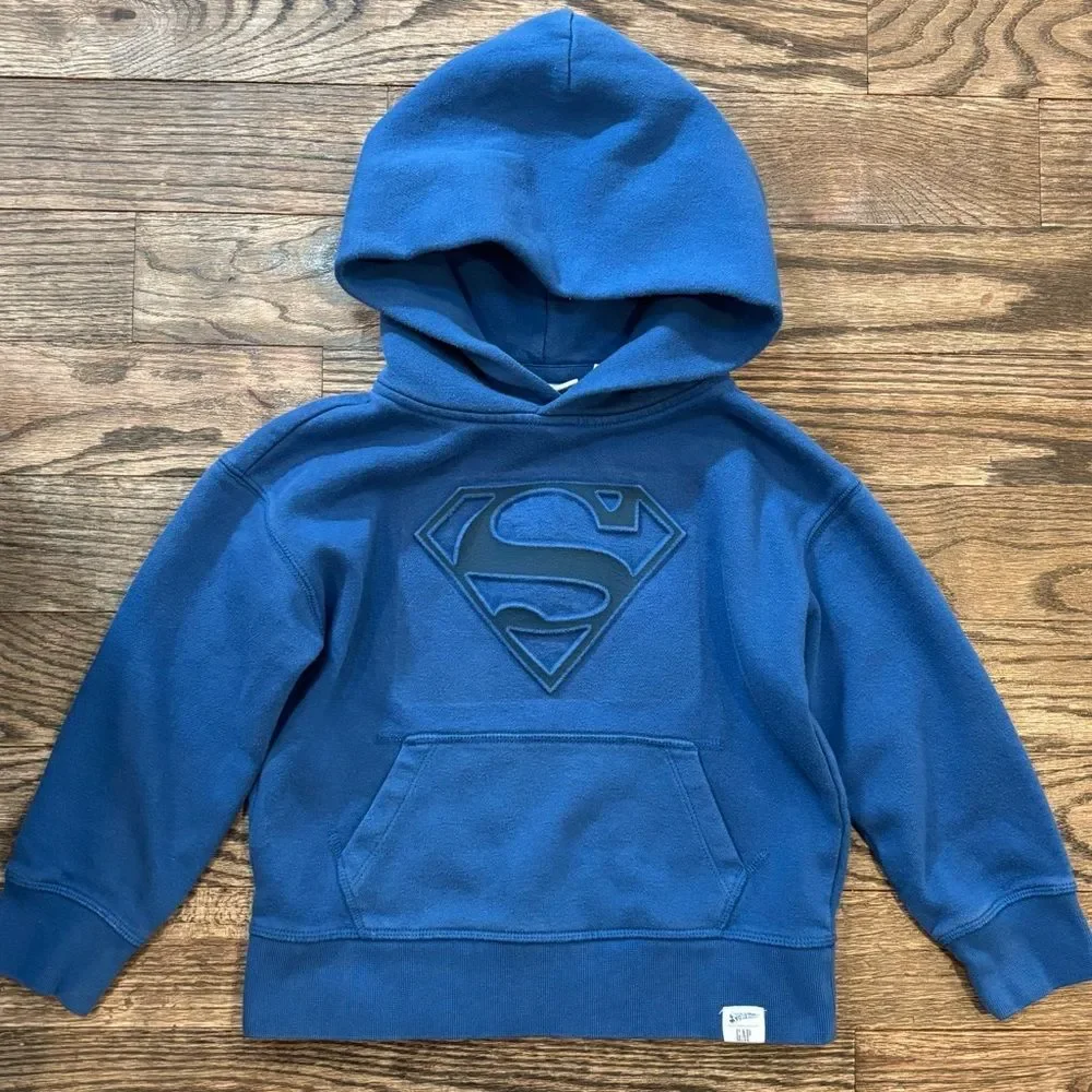 GAP Kids VintageSoft DC Superman Graphic Hoodie • size XS